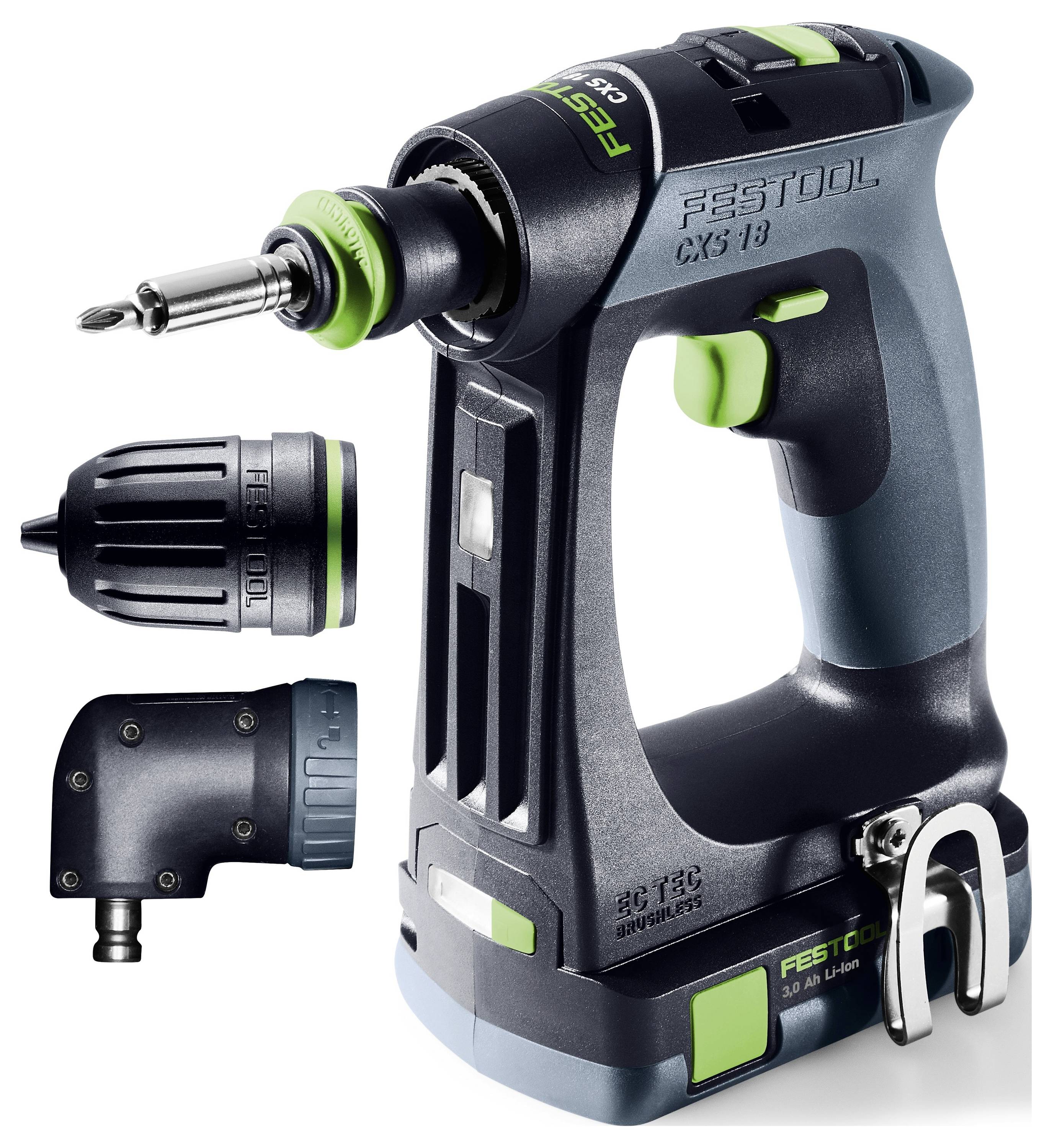 Festool CXS 18 C 3,0-Set 576884 Akku-Bohrschrauber 18V 3.00Ah inkl. Akku, inkl. Ladegerät