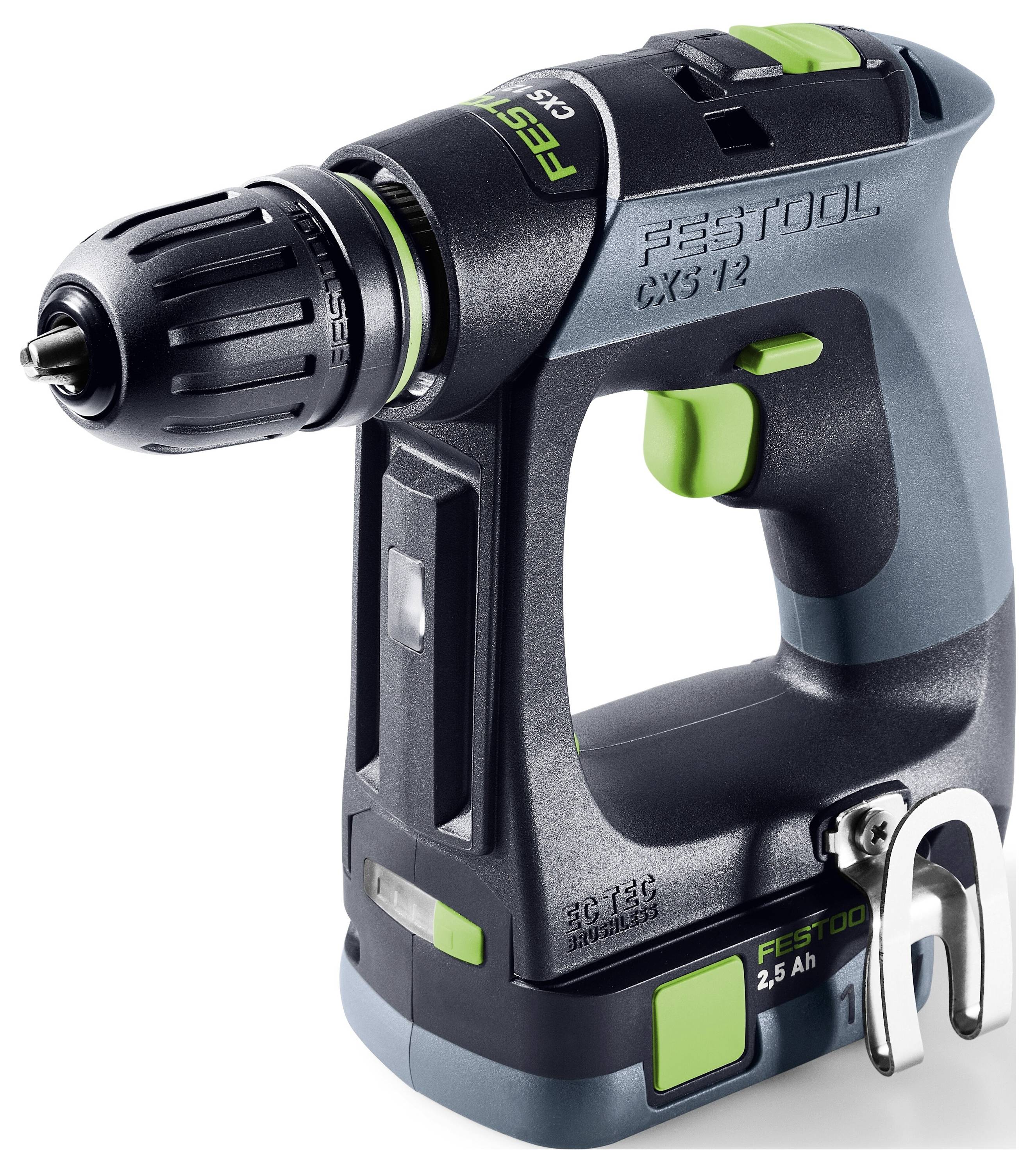 Festool CXS 12 2,5-Plus 576864 Akku-Bohrschrauber 10.80V 2.50Ah inkl. Akku, inkl. Ladegerät