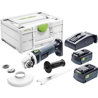Festool AGC 18-125 5,0 EBI-Plus 577700 Akku-Winkelschleifer 125mm inkl. Akku, inkl. Ladegerät 18V 5.00Ah Festool AGC 18-125 5,0 EBI-Plus 577700 Akku-Winkelschleifer 125mm inkl. Akku, inkl. Ladegerät 18V 5.00Ah