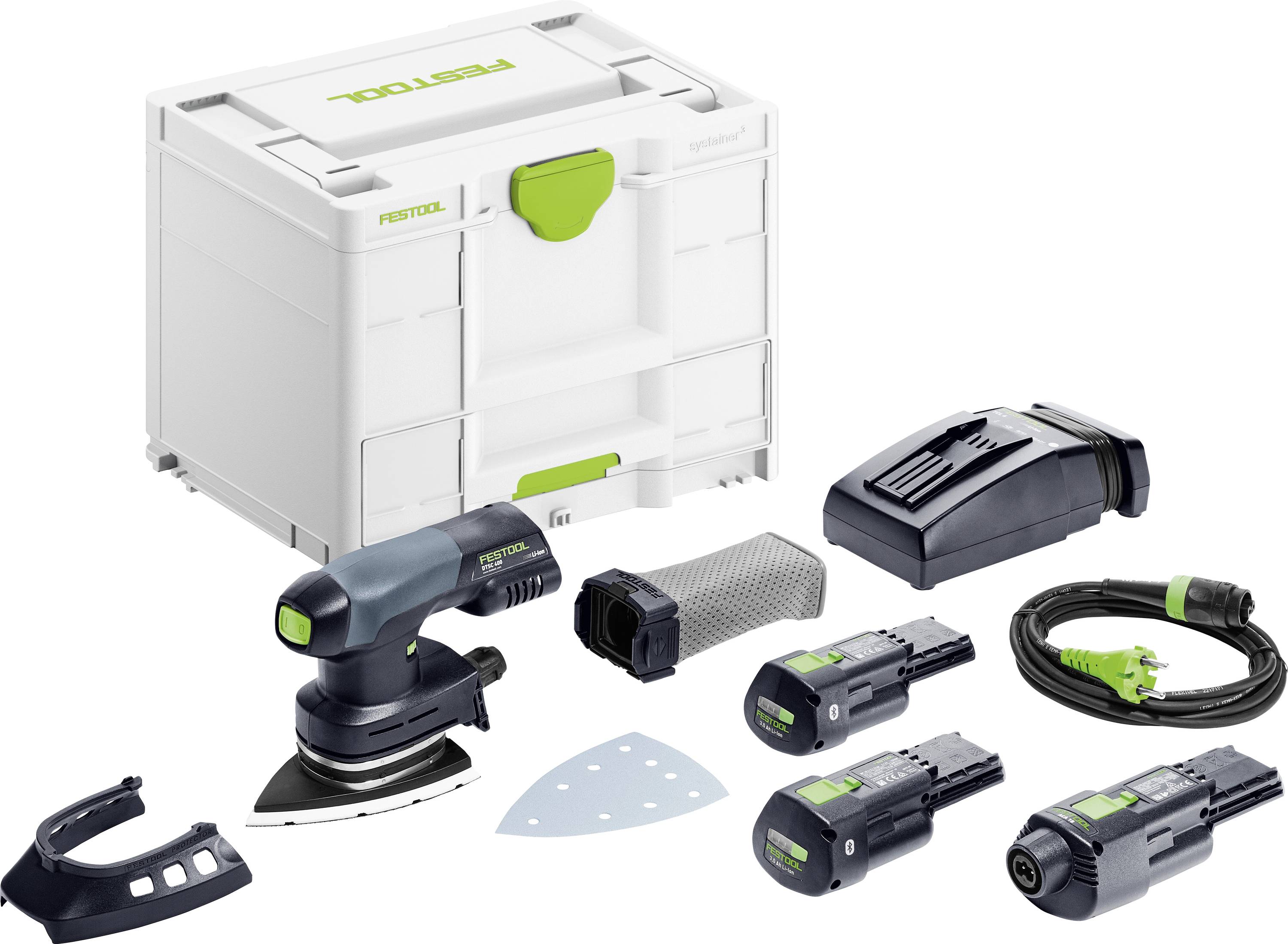 Festool DTSC 400 3,0 I-Set 578138 Akku-Deltaschleifer inkl. Akku, inkl. Ladegerät 18 V 3.00 Ah 100