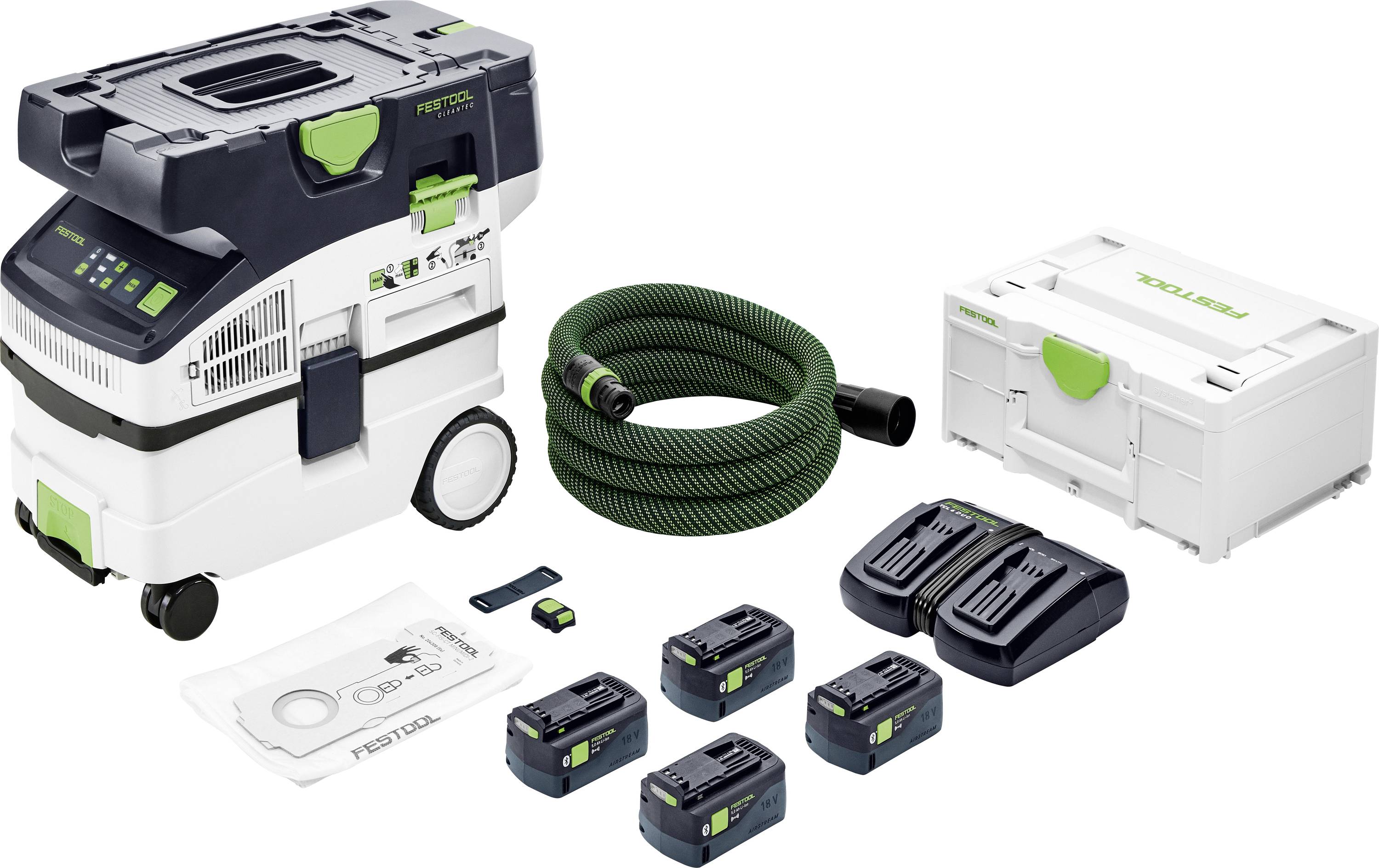 Festool CTMC MIDI I-Plus Absaugmobil inkl. Akku, inkl. Ladegerät