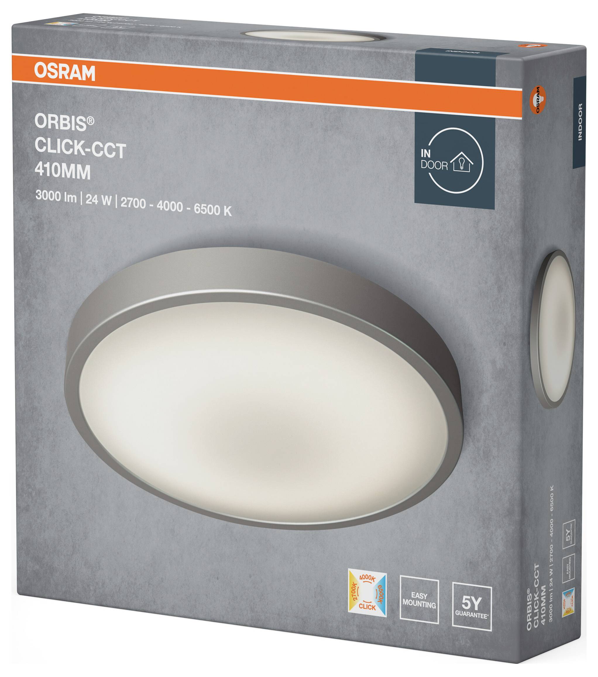 OSRAM 4099854446917 ORBIS® CCT / DIM Click-CCT 410mm 24W LED-Wandleuchte 24.00W Weiß