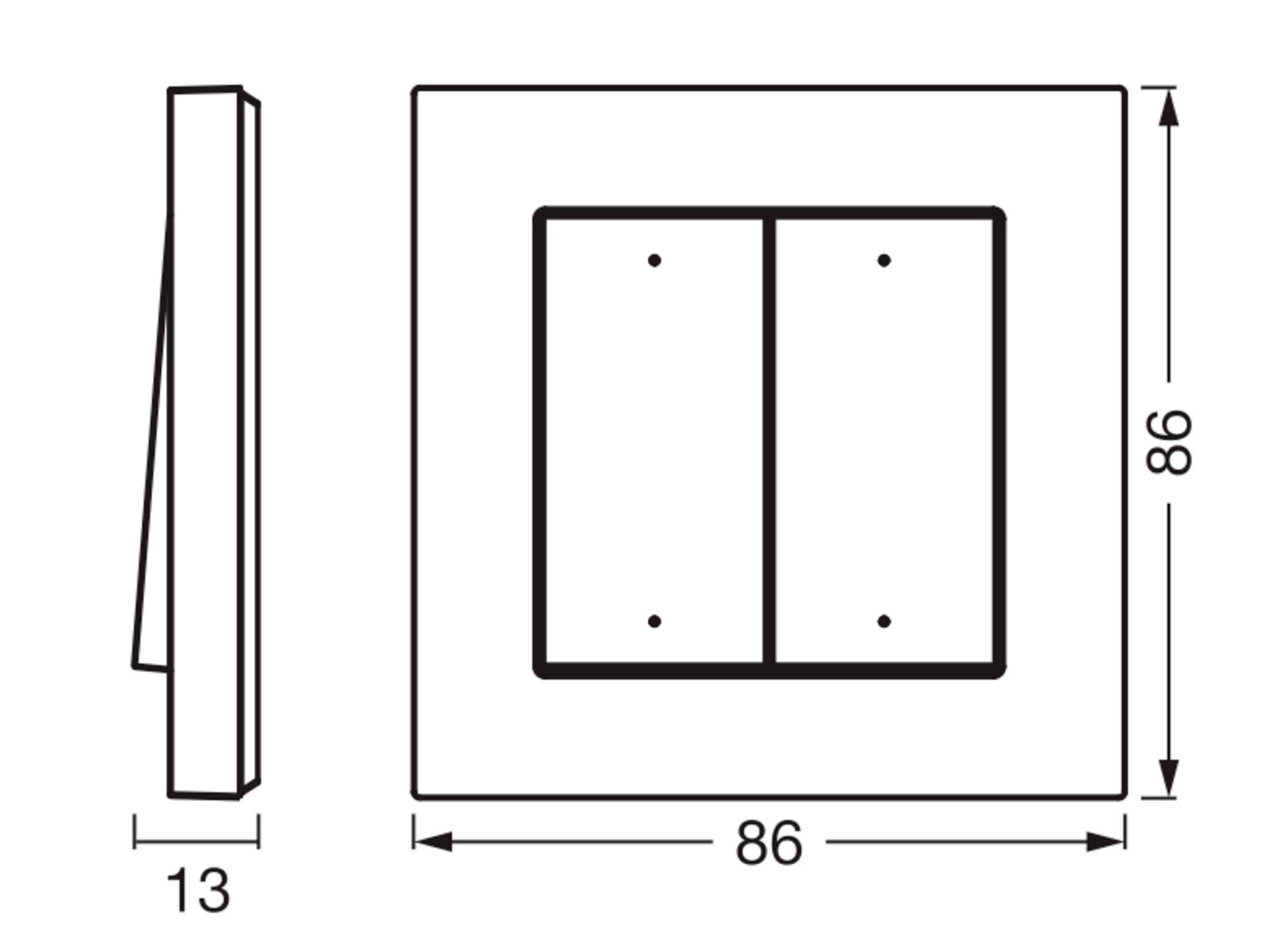 OSRAM Smart+ Schalter WIFI REMOTE WALL SWITCH 4G