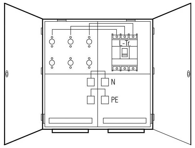 ABN WMS111-55 Wandler- und Messschrank Inhalt 1St.