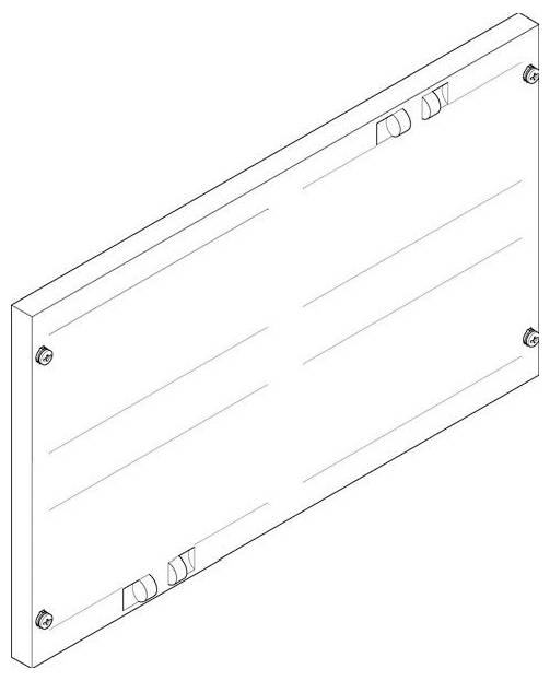 Eine isometrische Darstellung eines Wandpanels mit vertikaler Bewehrung und Schraubanker, die strukturelle Gestaltung und Installationsmerkmale zeigt.