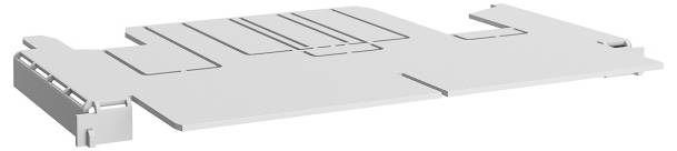 Illustration einer Karton-Stanzvorlage mit Falzlinien zur Montage. Die Form deutet auf ein Verpackungsdesign hin, möglicherweise für Elektronikprodukte.