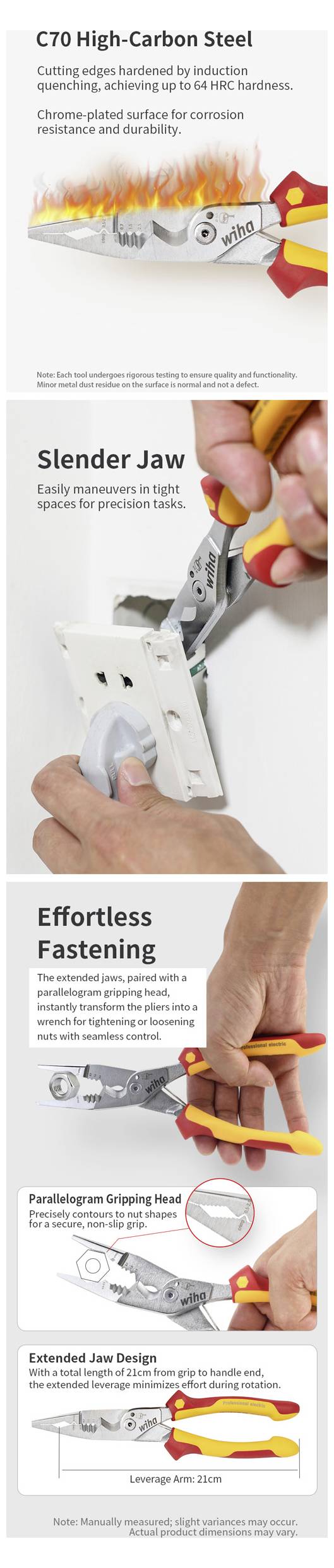 Wiha 45489 Elektronik- u. Feinmechanik Universalzange