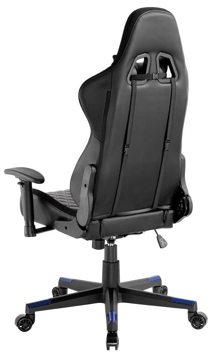 LogiLink EO0076 Gaming/Office-Stuhl Schwarz, Blau