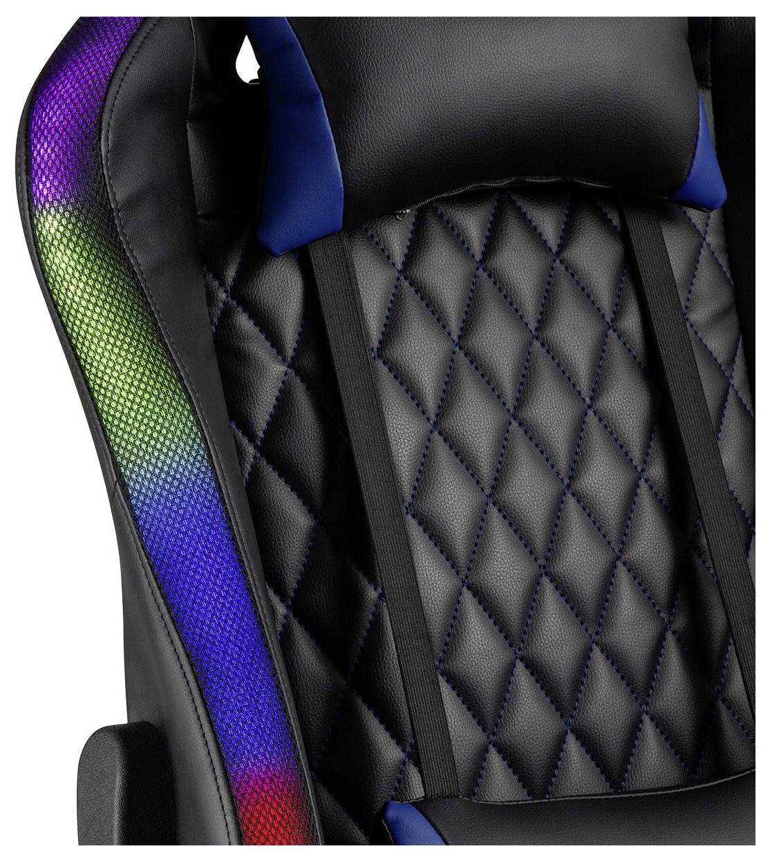 LogiLink EO0076 Gaming/Office-Stuhl Schwarz, Blau