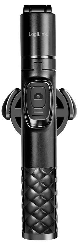 LogiLink BT0069 Selfie Stick Schwarz Bluetooth, integrierter Akku, Integriertes Stativ