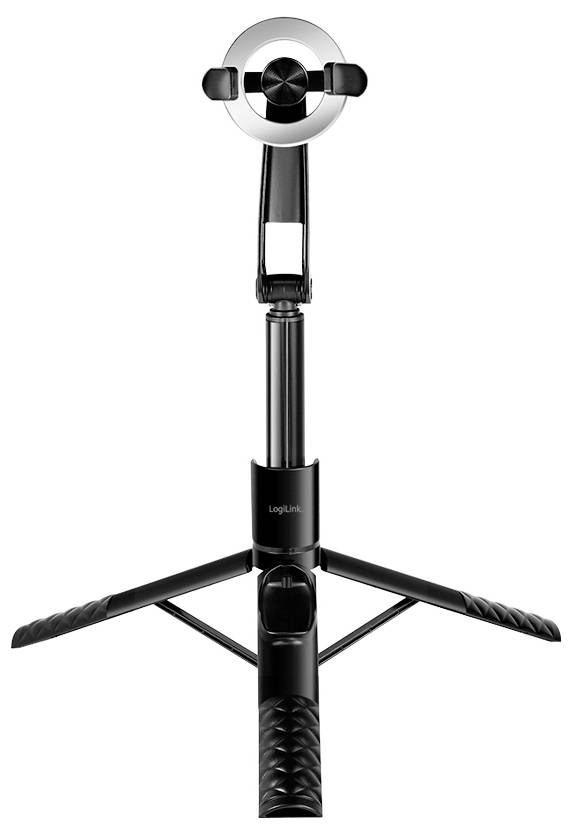 LogiLink BT0069 Selfie Stick Schwarz Bluetooth, integrierter Akku, Integriertes Stativ