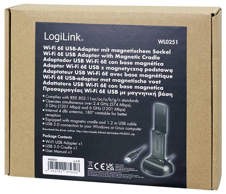 LogiLink WL0251 WLAN Adapter USB-A 2976MBit/s