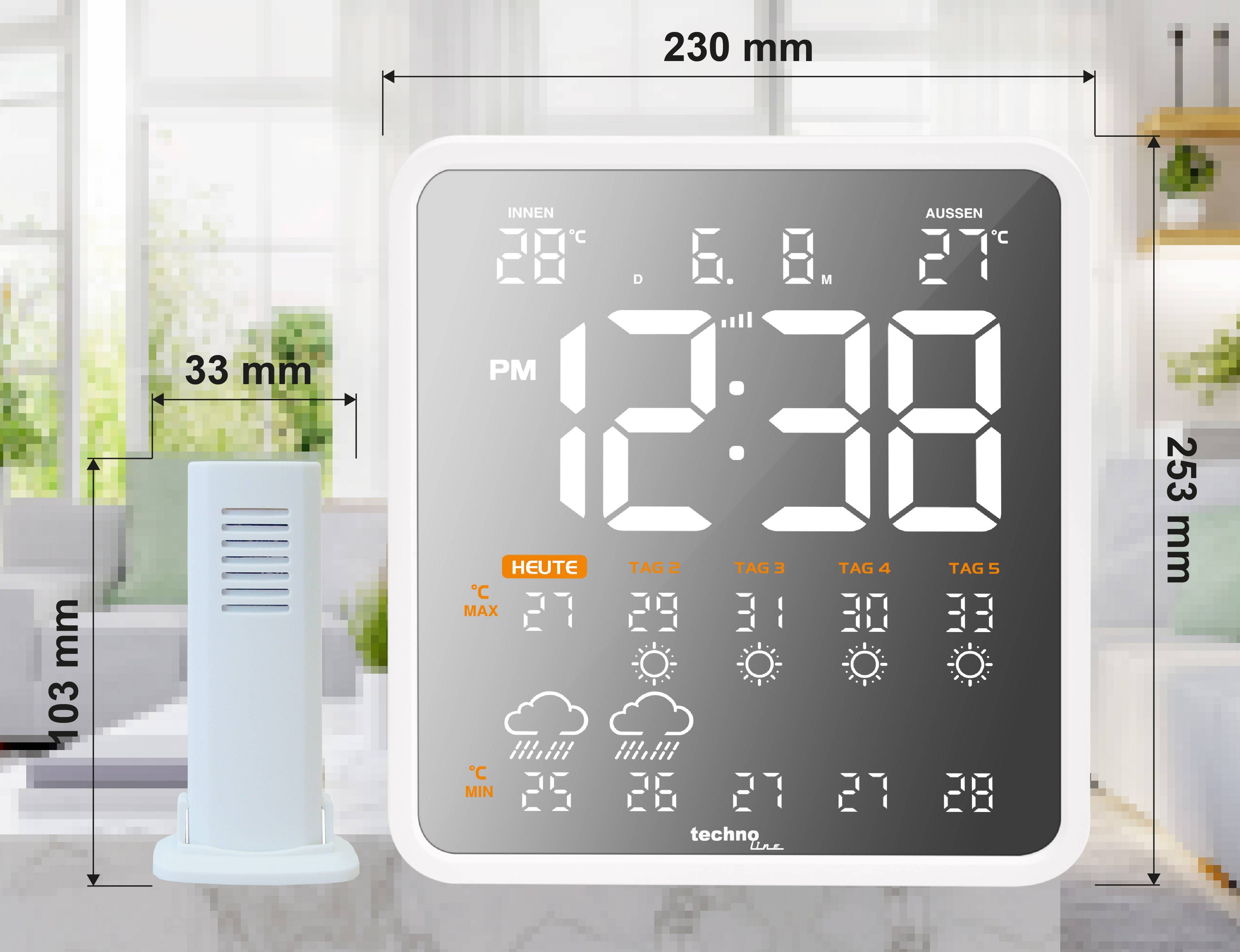 Techno Line WD3035 WD3035 Wetterstation WLAN-Wetterstation Anzahl Sensoren max. 1