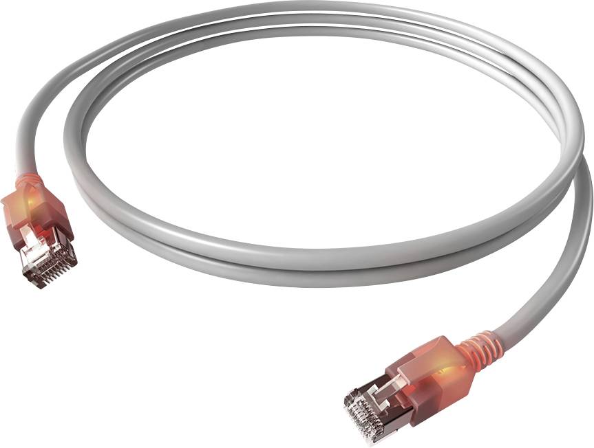 Easylan CS1OAADAD0070 RJ45 Netzwerkkabel, Patchkabel CAT 6a S/FTP 7 m Grau 1 St.