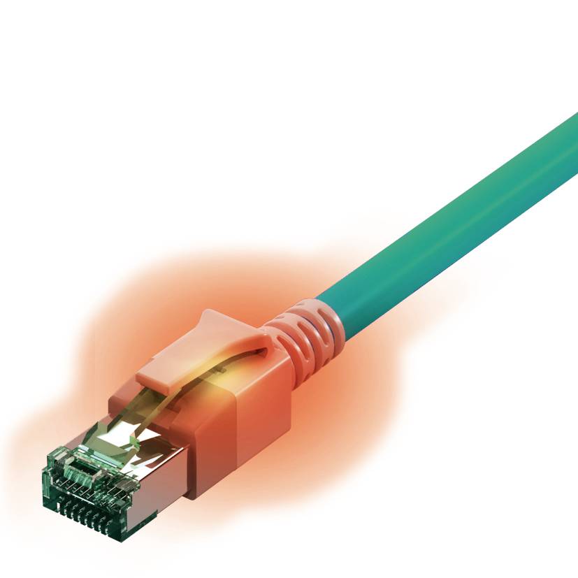 Easylan CS1OTADAD0070 RJ45 Netzwerkkabel, Patchkabel CAT 6a S/FTP 7 m Türkis 1 St.