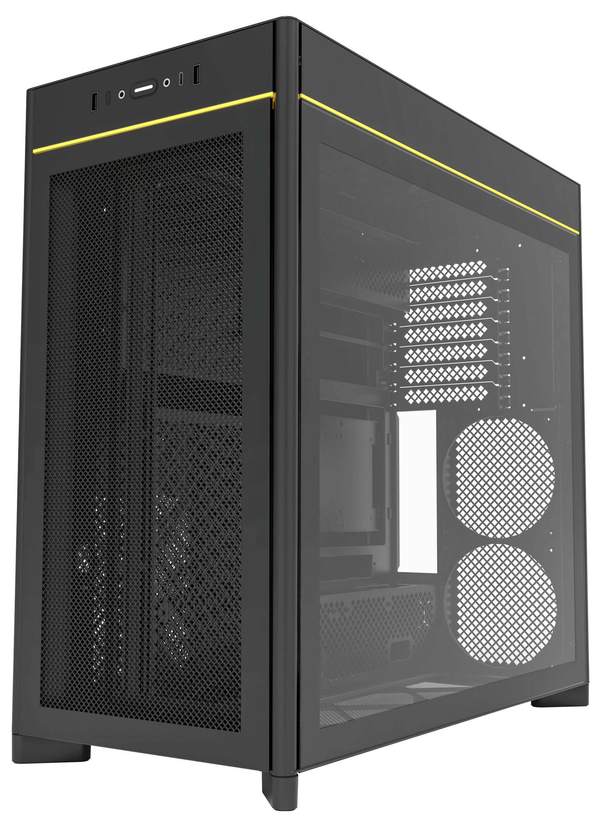 MONTECH Midi-Tower Gehäuse, Gaming-Gehäuse, PC-Gehäuse Schwarz