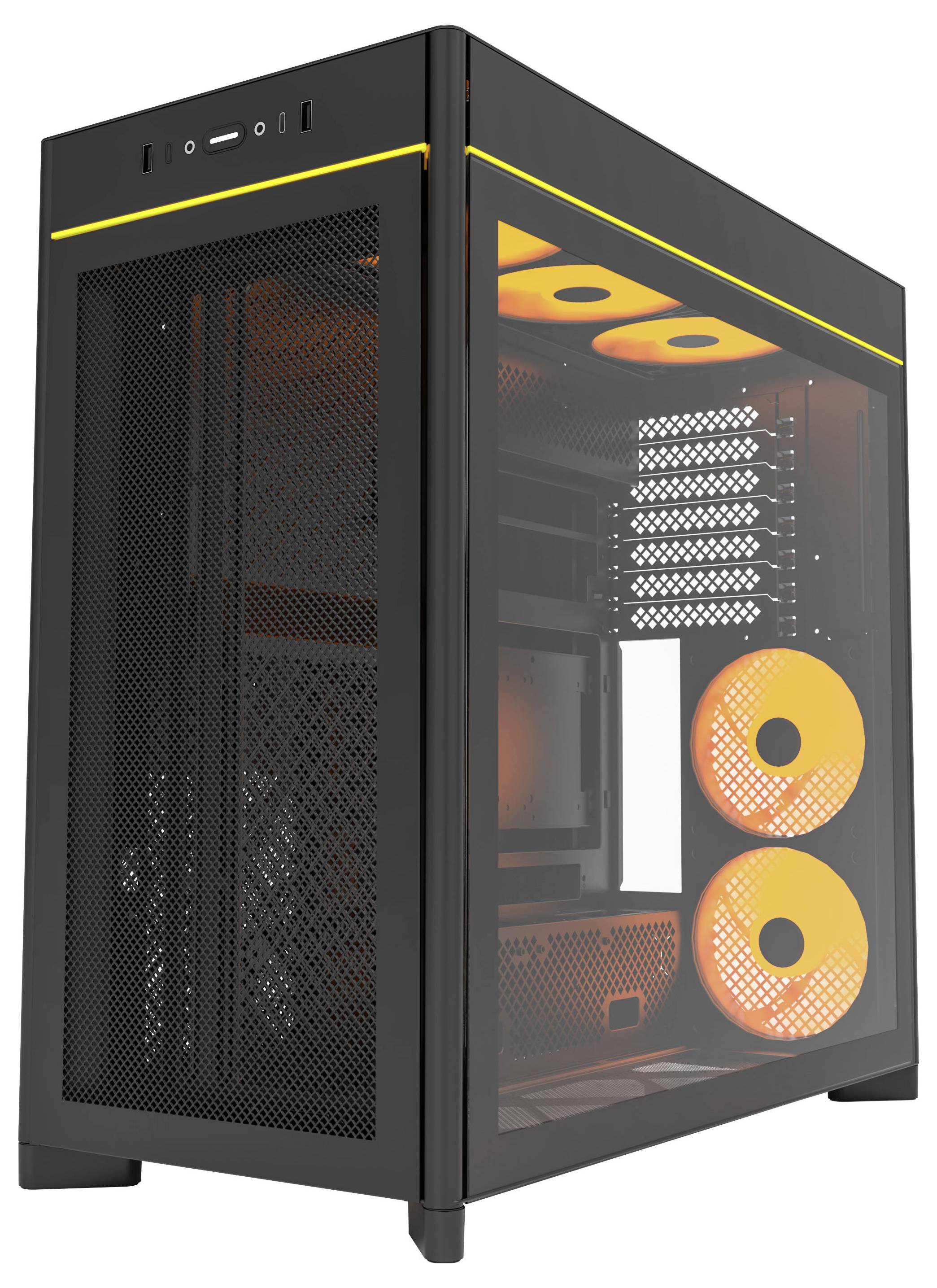 MONTECH Midi-Tower PC-Gehäuse, Gehäuse, Gaming-Gehäuse Schwarz