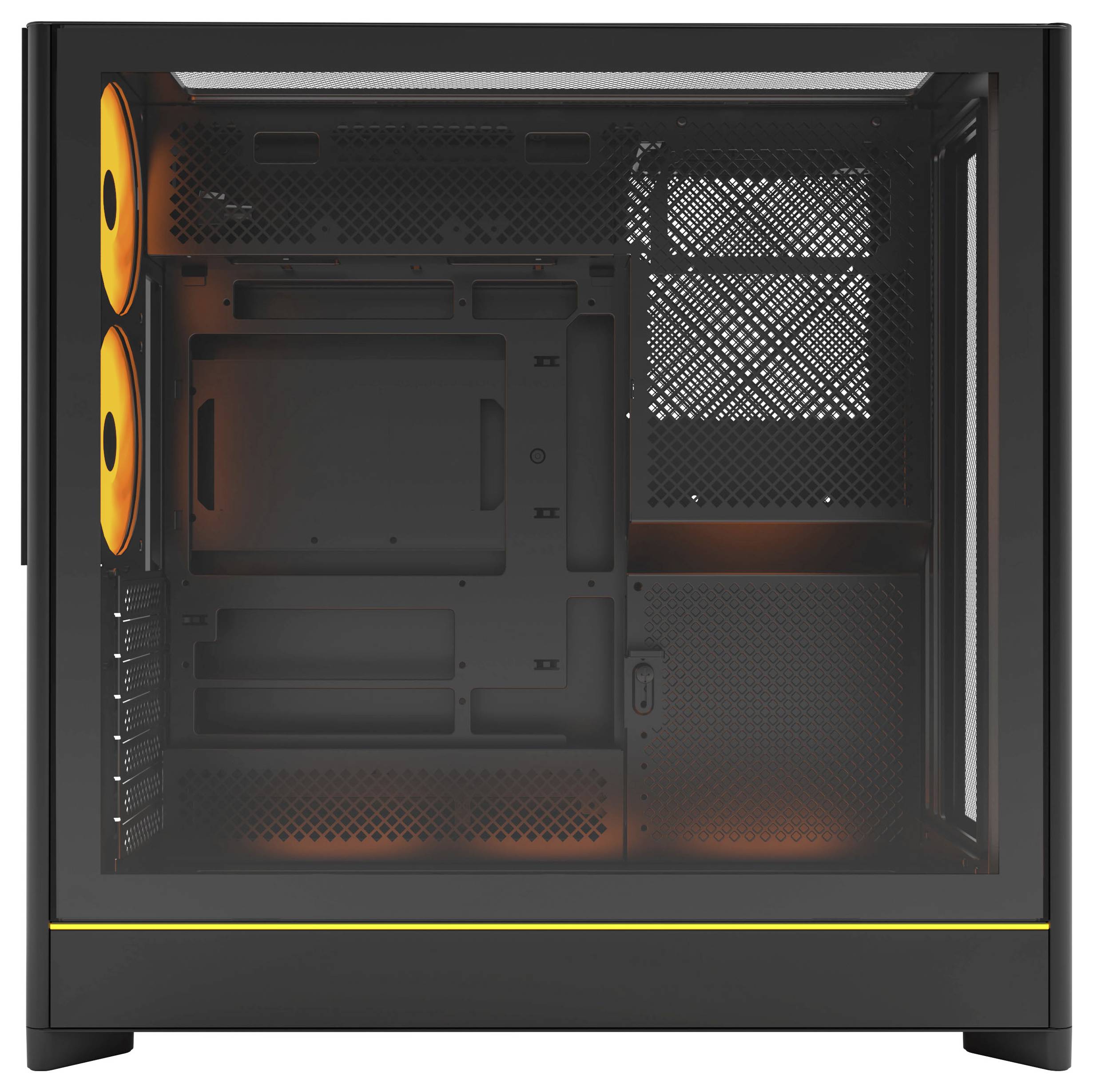 MONTECH Midi-Tower PC-Gehäuse, Gehäuse, Gaming-Gehäuse Schwarz