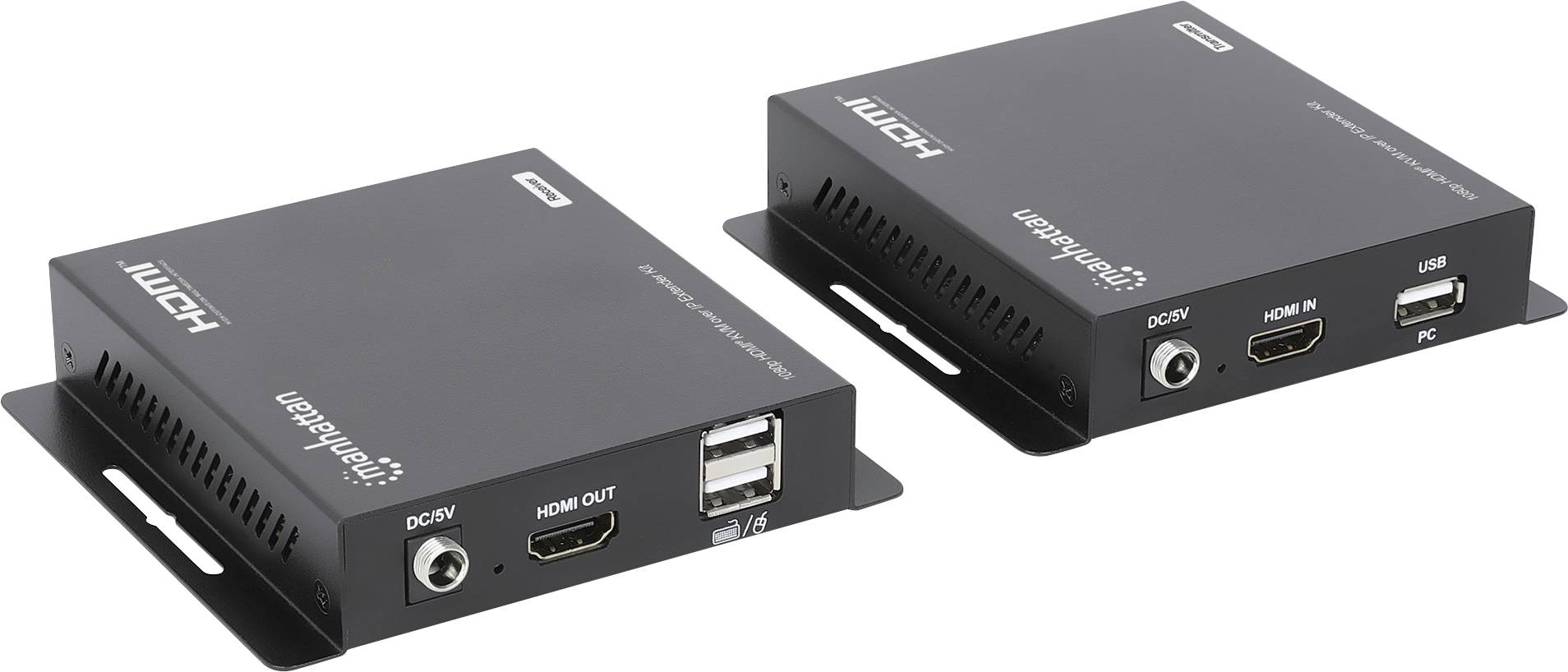 Manhattan HDMI® KVM Extender über Netzwerkkabel RJ45 120m