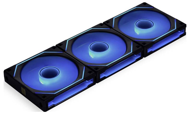 Lian Li UNI FAN SL-INF 120 PC-Gehäuse-Lüfter Schwarz (B x H x T) 122 x 25 x 120 mm