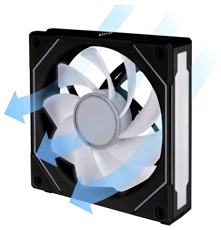 Lian Li UNI FAN SL-INF 120 PC-Gehäuse-Lüfter Schwarz (B x H x T) 122 x 25 x 120mm