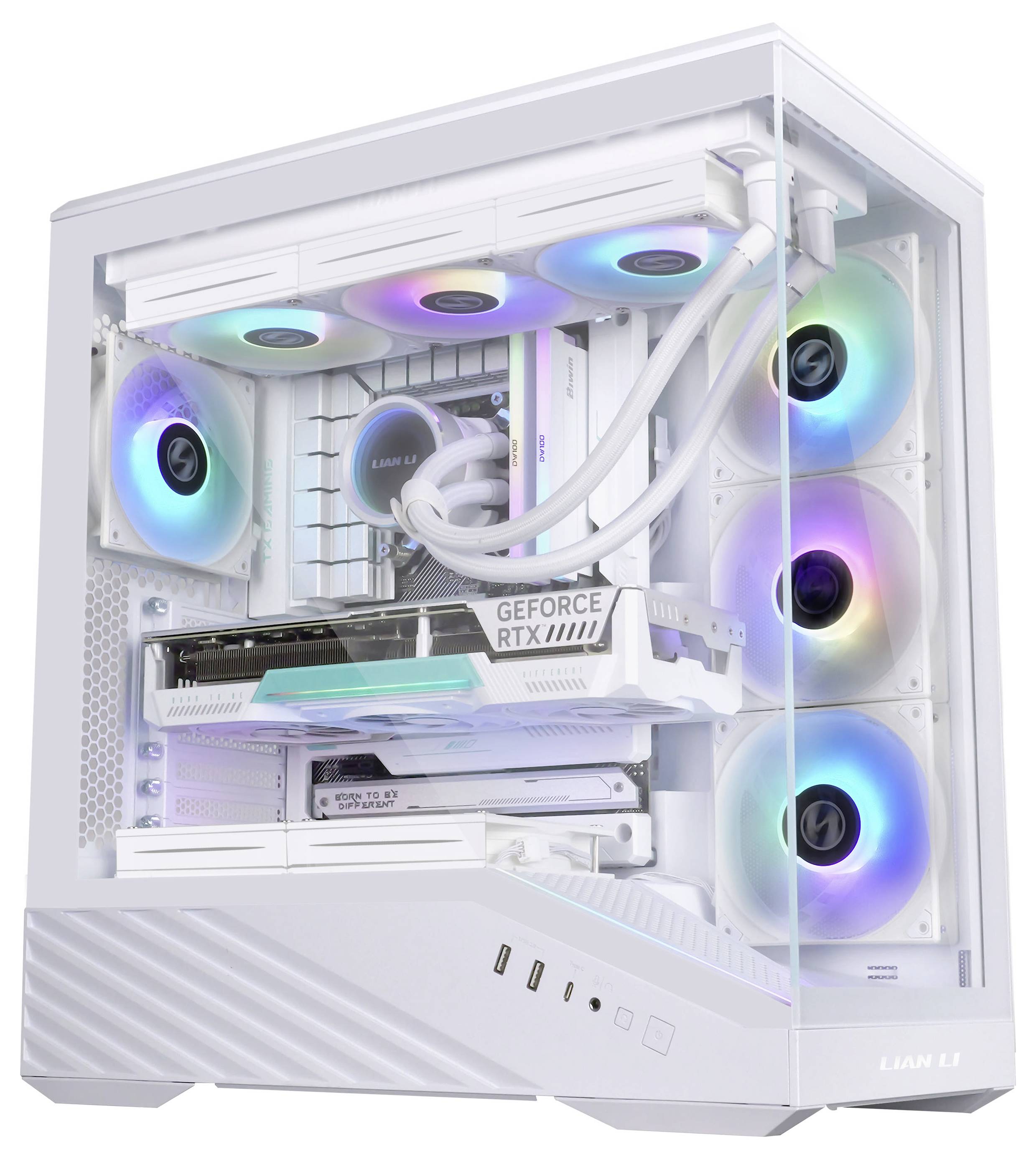 Lian Li Vector V100 Midi-Tower Gehäuse, Gaming-Gehäuse, PC-Gehäuse Weiß