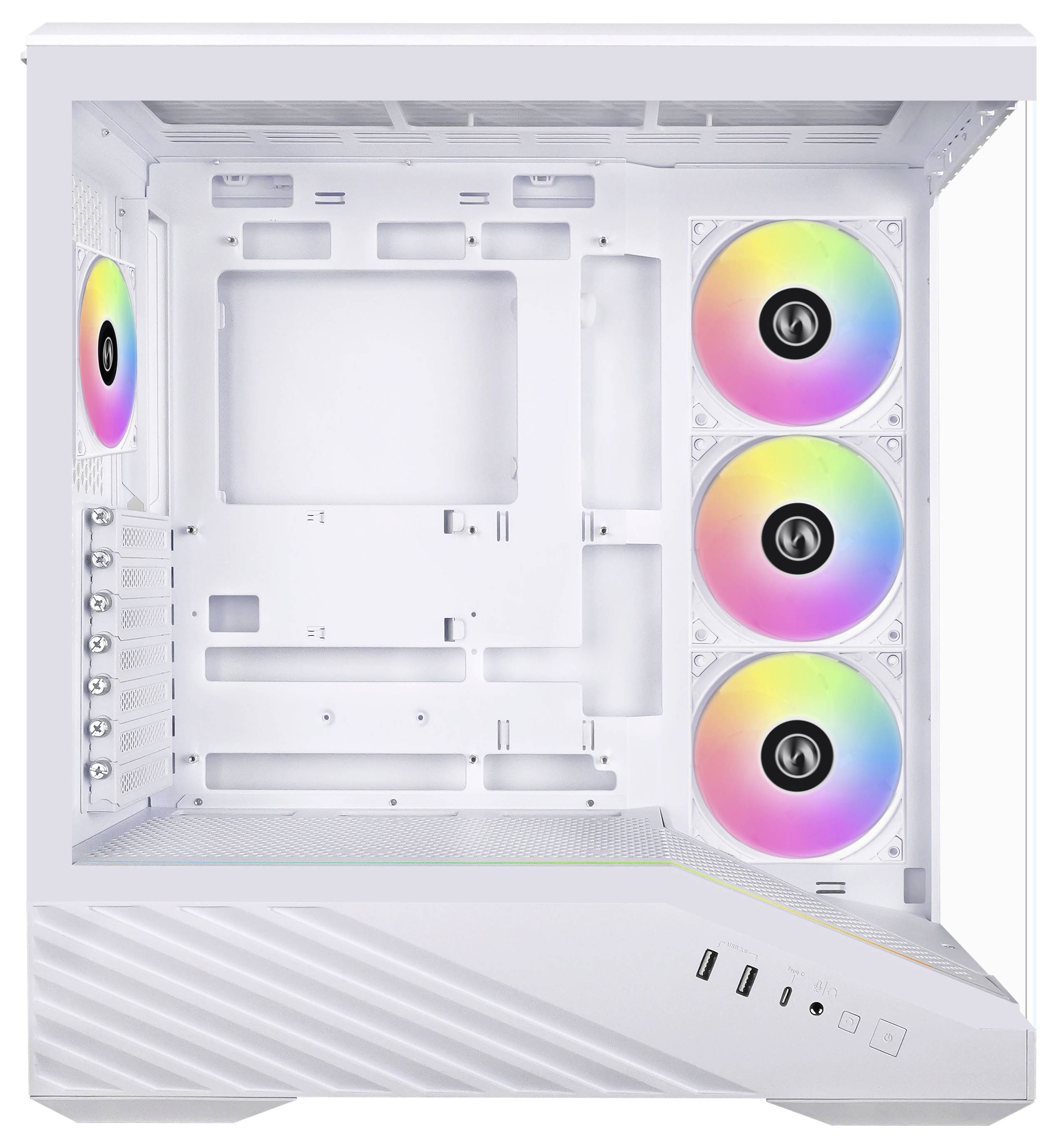 Lian Li Vector V100 Midi-Tower Gehäuse, Gaming-Gehäuse, PC-Gehäuse Weiß