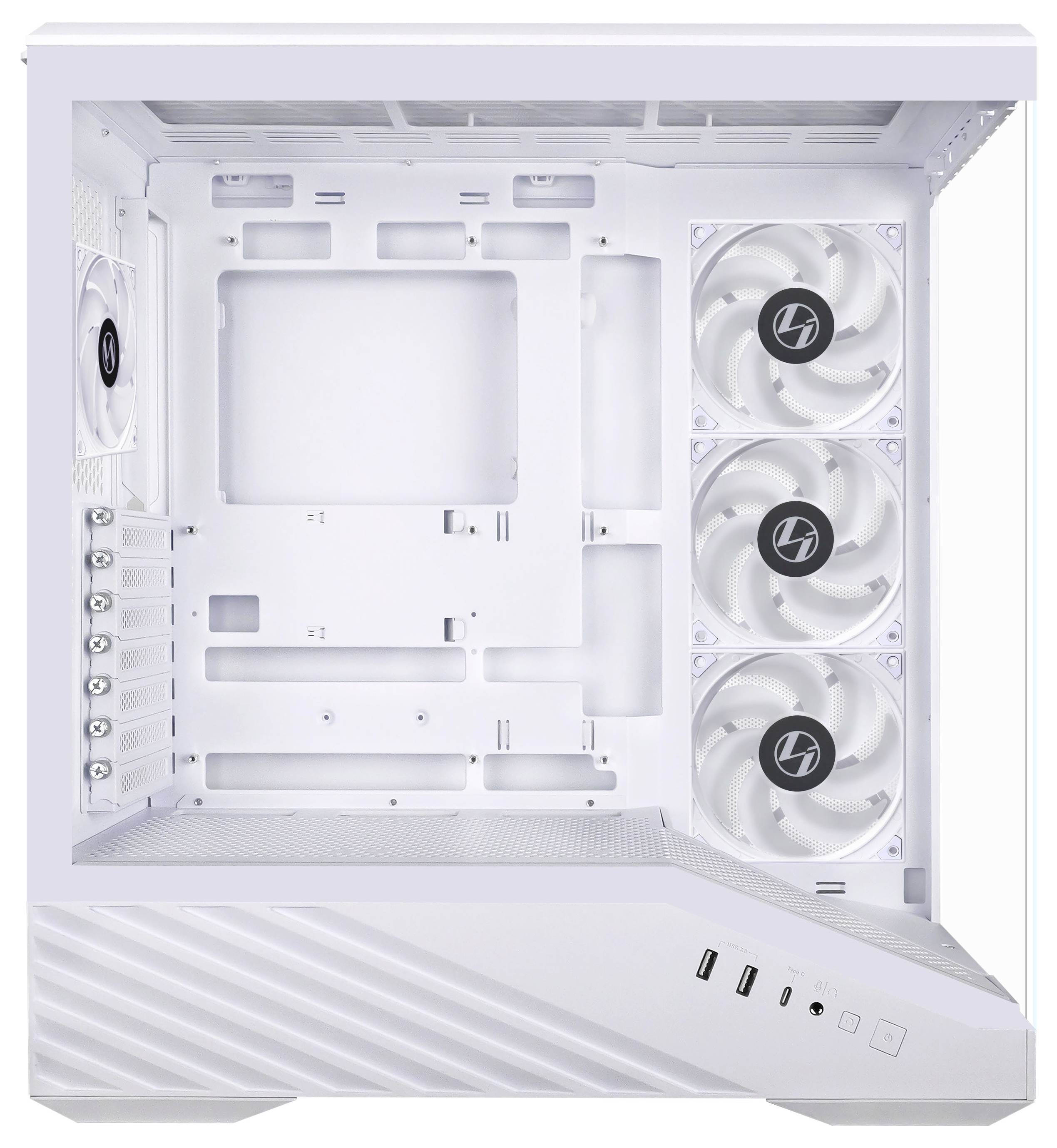 Lian Li Vector V100 Midi-Tower Gehäuse, Gaming-Gehäuse, PC-Gehäuse Weiß