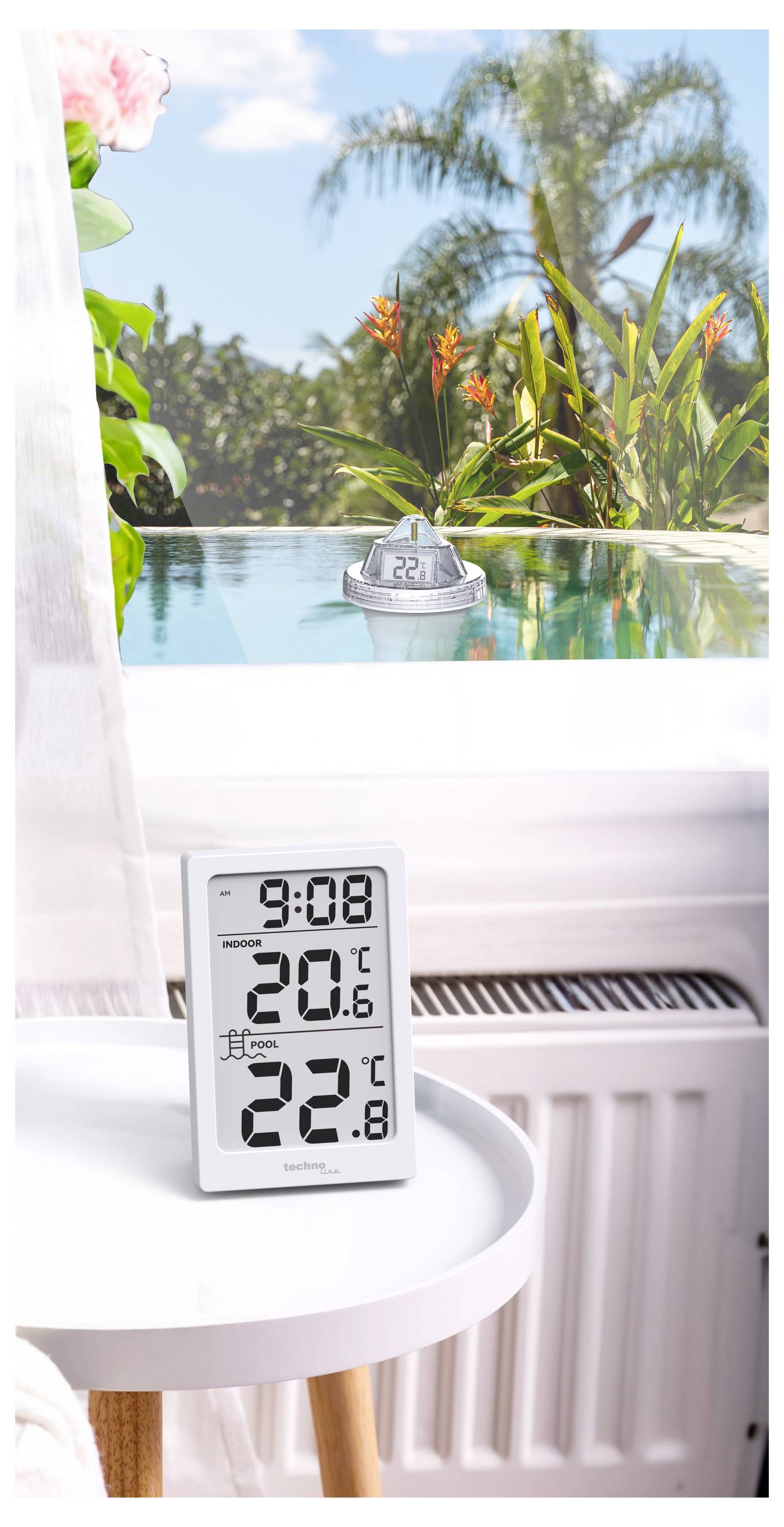 Techno Line Poolthermometer Poolthermometer WS9079