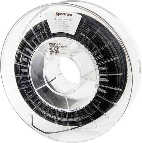 Spectrum Filaments 80587 PET CF15 Filament PET-CF15 (Carbon) hohe Zugfestigkeit, Kohlefaserverstärk