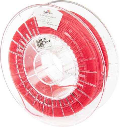 Spectrum Filaments 80171 PLA Thermoactive Filament PLA Farbwechsel, verzugsfrei 1.75 mm 500 g Rot 1