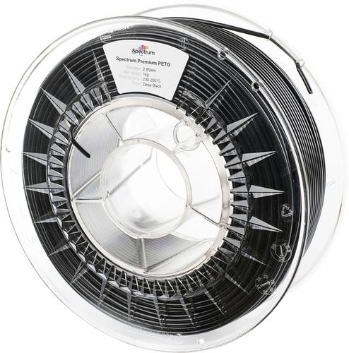 Spectrum Filaments 80485 PET-G Premium Filament PETG chemisch beständig 2.85 mm 1000 g Deep Black