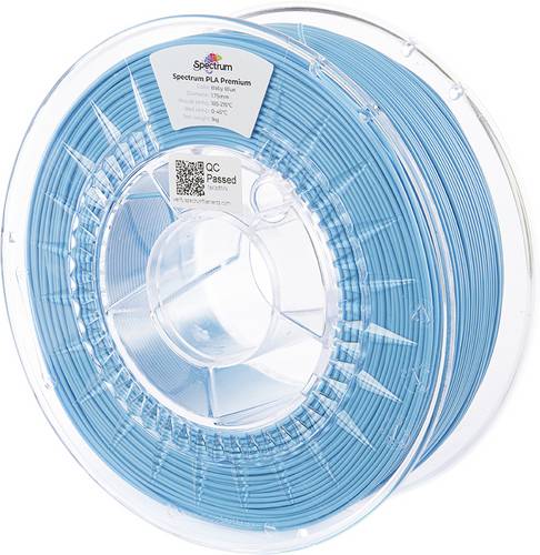 Spectrum Filaments 80847 PLA Premium Filament PLA hohe Zugfestigkeit 1.75 mm 1000 g baby blue, Blau