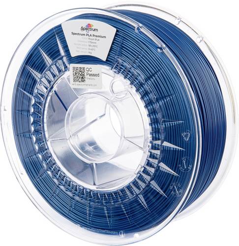 Spectrum Filaments 80848 PLA Premium Filament PLA hohe Zugfestigkeit 1.75 mm 1000 g royal blue, Bla