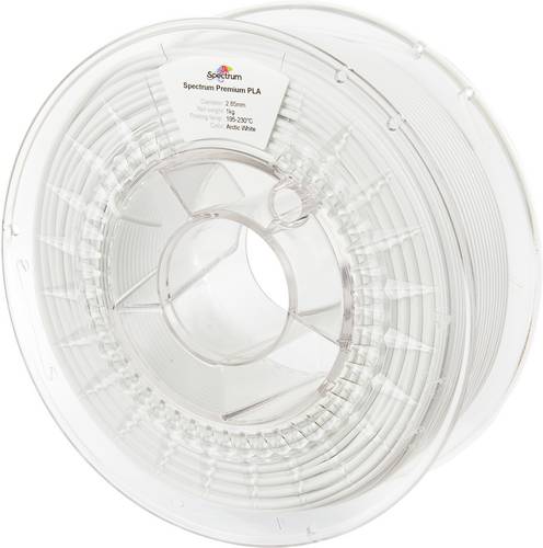 Spectrum Filaments 80122 PLA Premium Filament PLA hohe Zugfestigkeit 2.85 mm 1000 g arctic white, W