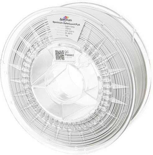 Spectrum Filaments 81557 Safeguard PLA Filament PLA antibakteriell 1.75 mm 1000 g Light Grey, Grau