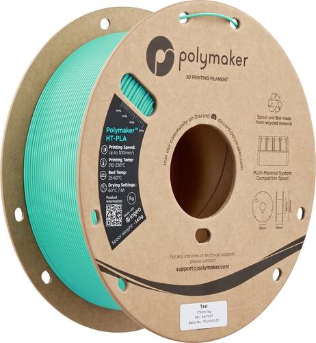 Polymaker PA17007 HT-PLA Filament PLA, HT-PLA Hochtemperaturbeständig, Highspeed Filament 1.75 mm 1