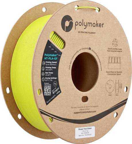 Polymaker PA18008 HT-PLA-GF Filament HT-PLA-GF Hochtemperaturbeständig, Glasfaserverstärkt, Matt, H