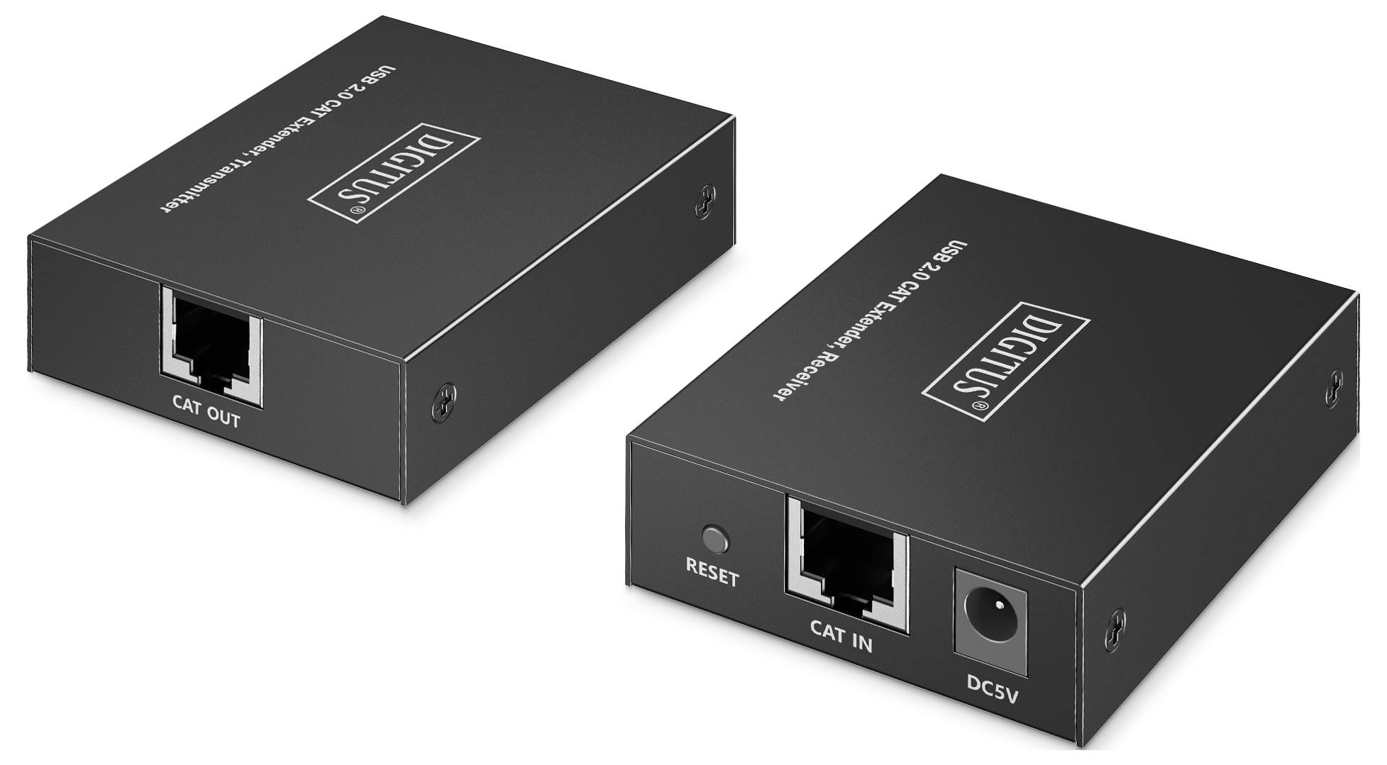 Digitus DA-73120 USB-A, USB-A (USB 2.0), RJ45 USB Extender über Netzwerkkabel RJ45 150 m