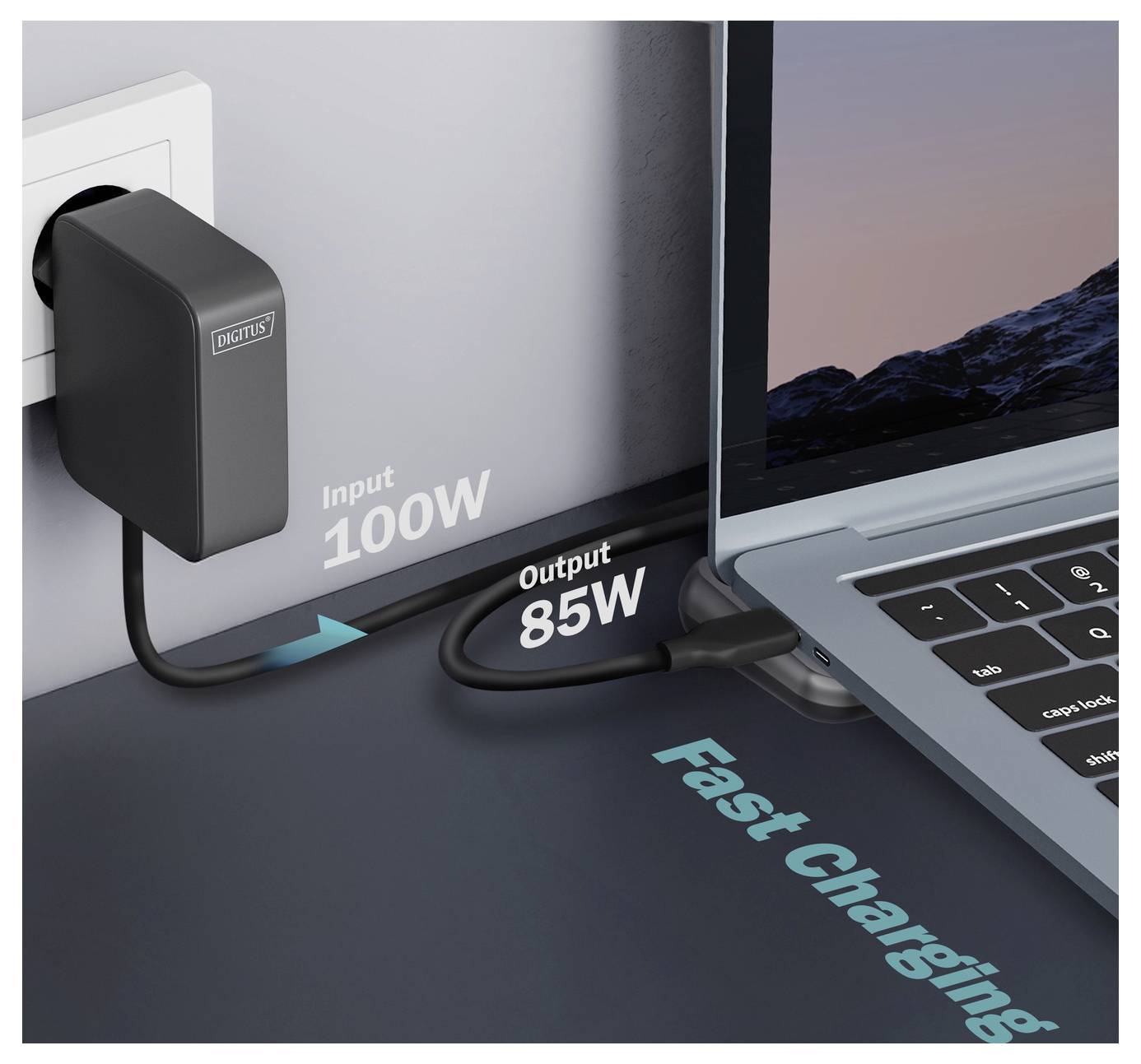 Ein Ladegerät mit der Aufschrift 