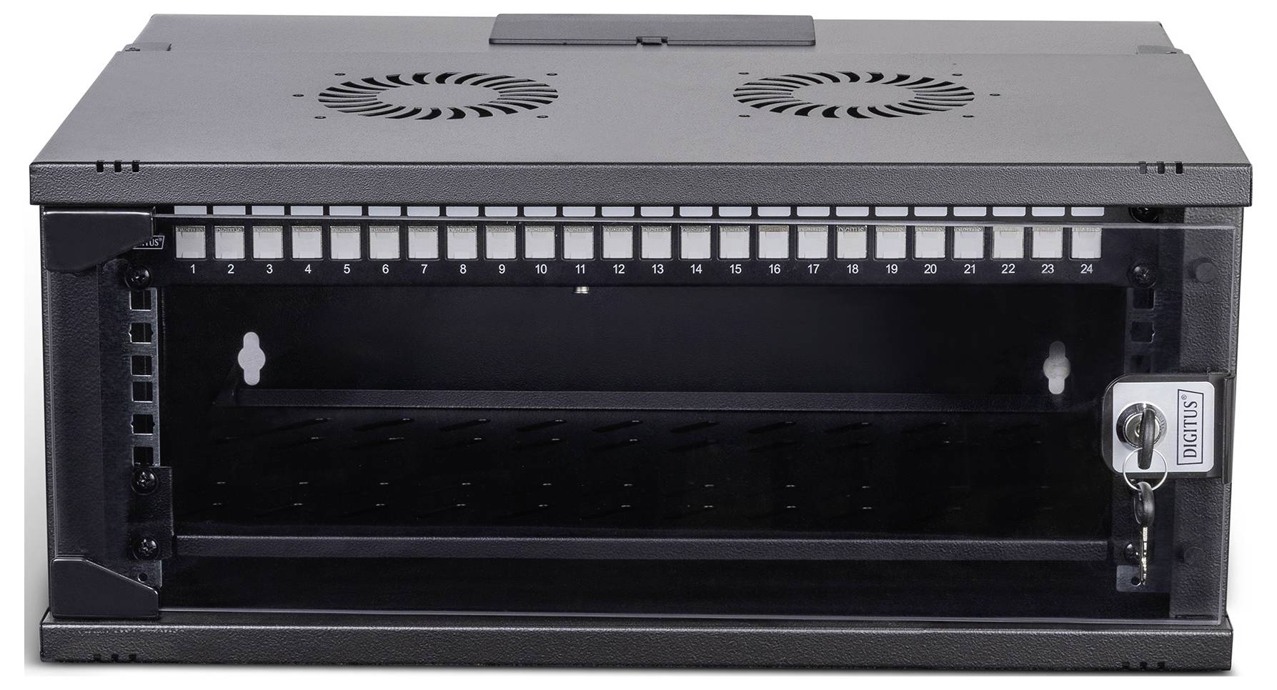 Digitus DN-49201-SET 19 Zoll Netzwerkschrank 4 HE Schwarz