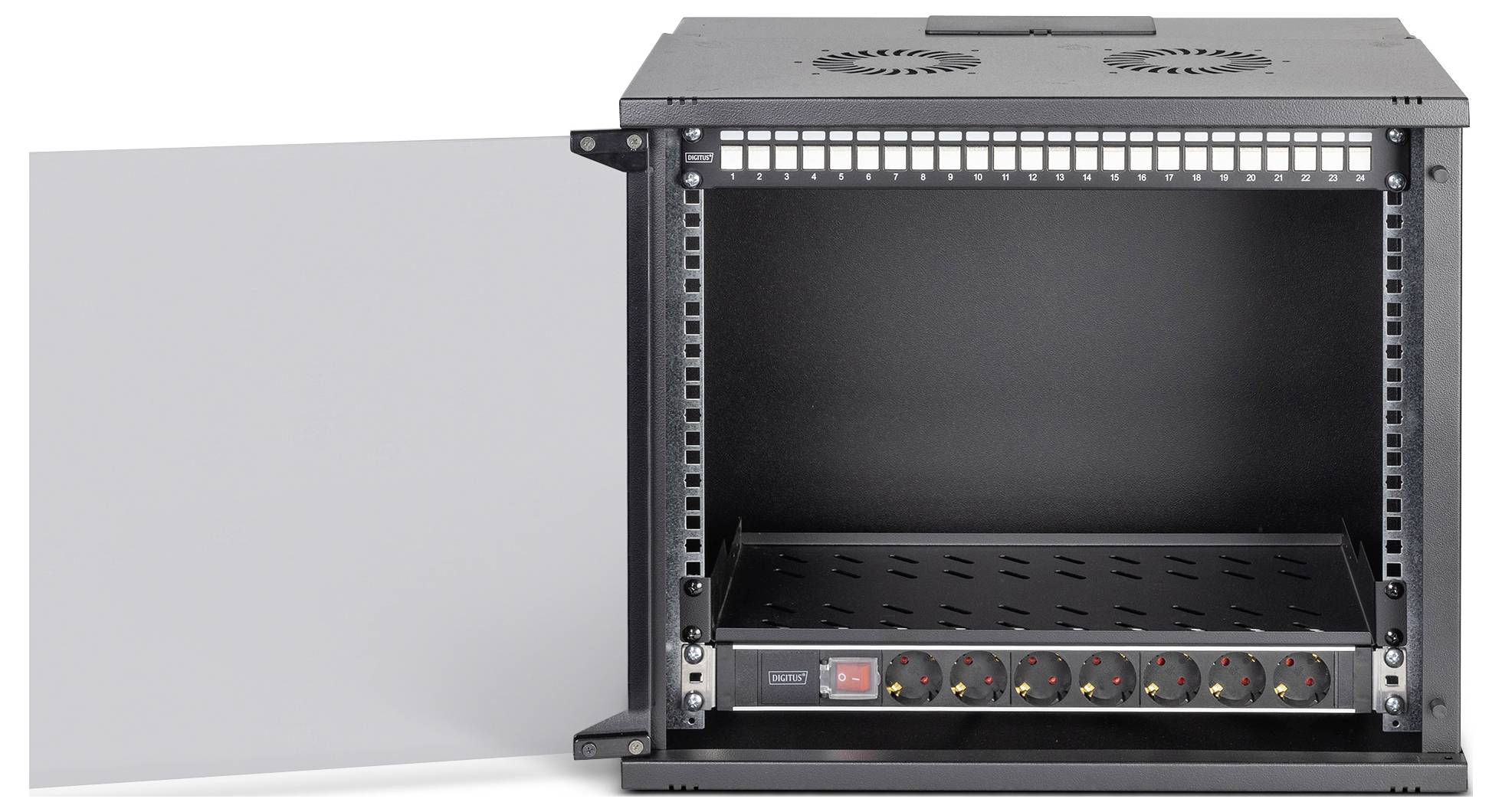 Digitus DN-49205-SET 19 Zoll Netzwerkschrank 9 HE Schwarz