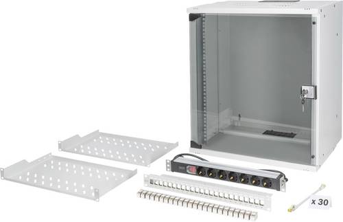 Digitus DN-49206-SET 19 Zoll Netzwerkschrank 12 HE Grau