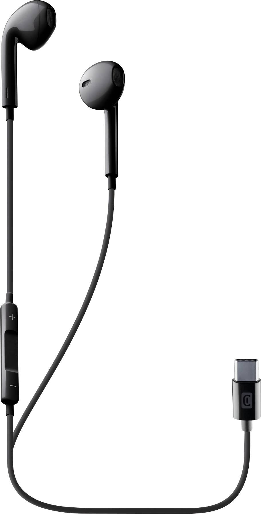 Cellularline In Ear Headset kabelgebunden Schwarz Lautstärkeregelung