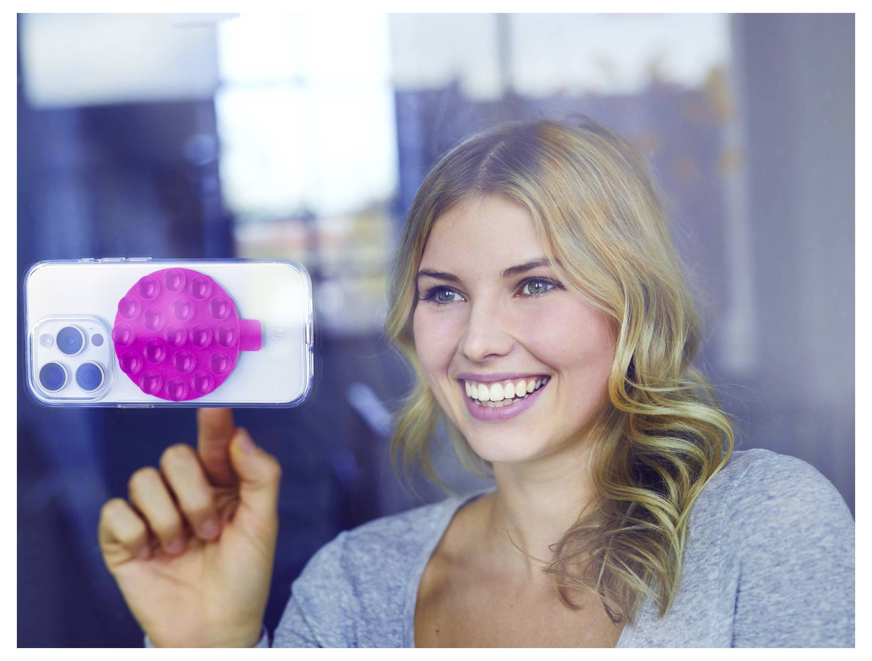 Cellularline Saugstativ Pink
