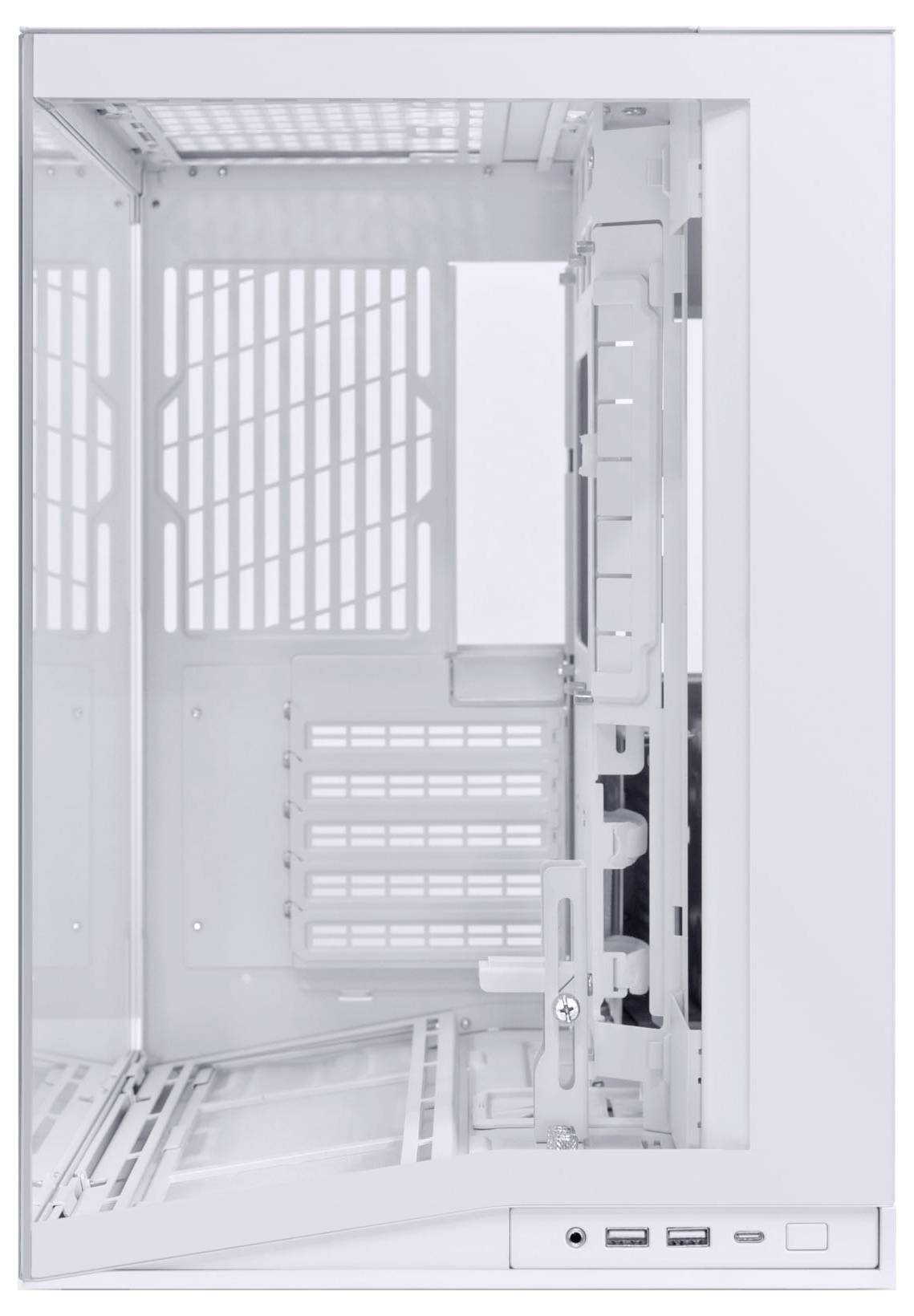 Lian Li O11 Dynamic Mini V2 Mini-Tower Gehäuse, Gaming-Gehäuse, PC-Gehäuse Weiß
