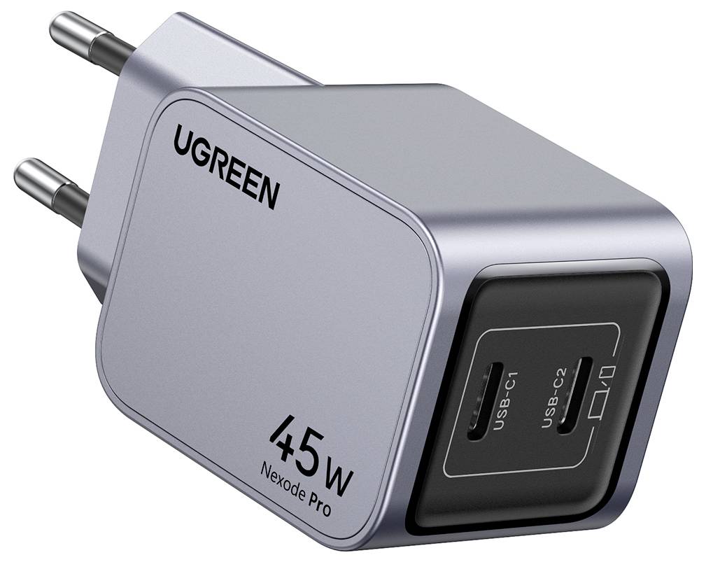 UGREEN Nexode Pro Ladeadapter 45W USB-C® Buchse, USB-C® Buchse Grau Innenbereich