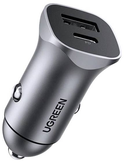 UGREEN 30780 KFZ-Ladestation 18W USB-C® Buchse, USB-A Buchse USB PD Schwarz KFZ