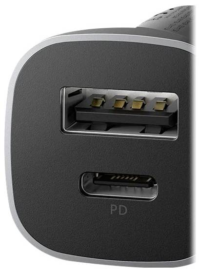 UGREEN 30780 KFZ-Ladestation 18W USB-C® Buchse, USB-A Buchse USB PD Schwarz KFZ