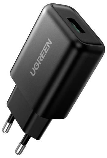 UGREEN 70273 Ladeadapter 18W USB-A Buchse Schwarz Innenbereich